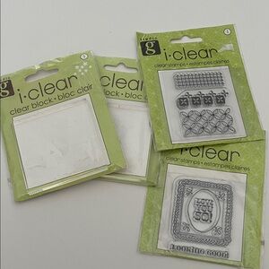 Studio i:clear Stamps and Block Set - Gray